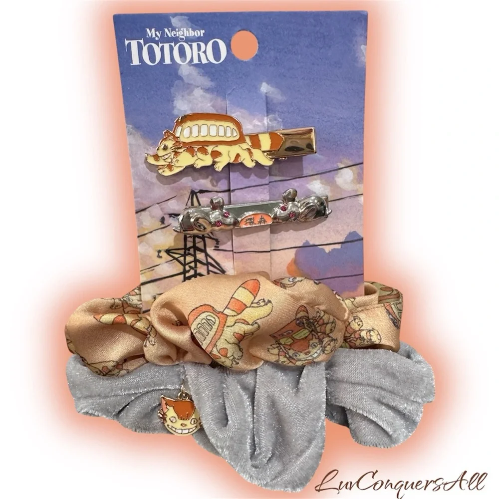 Studio Ghibli My Neighbor Totoro Hair Clip & Scrunchie Set